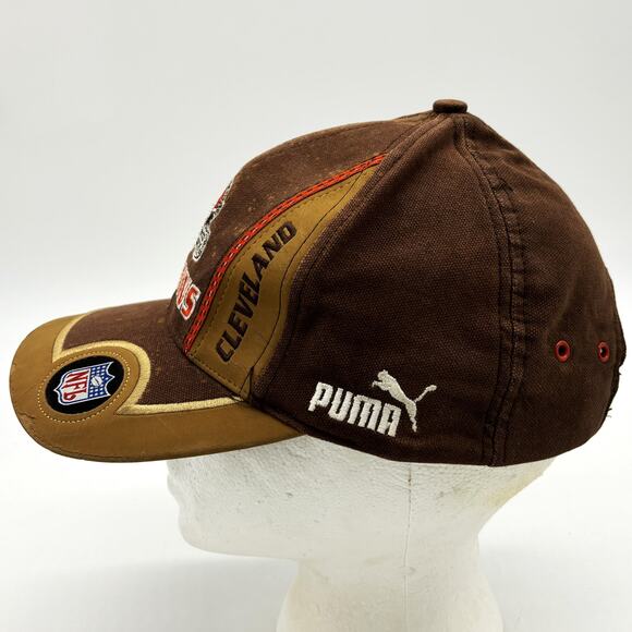 Vtg Cleveland Browns Proline Baseball Hat Mens OSFA Strapback NFL Authentic Puma - Picture 4 of 11